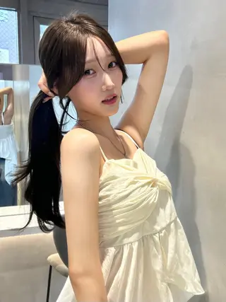 ミディアム 大宮韓国ハッシュ🪽 GLROWseriのヘアスタイル