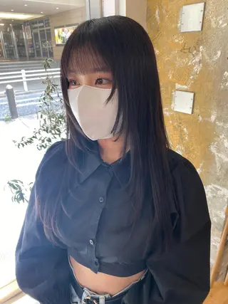 ロング Misaki ║ツヤカラーのヘアスタイル