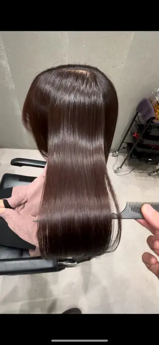 ミディアム カラー 髪質改善ヘアケア 艶髪特化/上田のヘアスタイル