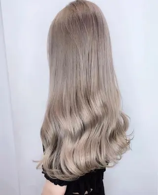 ロング カラー パーマ ヘアアレンジ メンズ nico TOKYO 渋谷所属・ブリーチ　ハイトーン 特化🌈フジタハルキのヘアスタイル