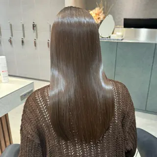 セミロング カラー Lond Loire 門前仲町駅 徒歩3分のヘアスタイル