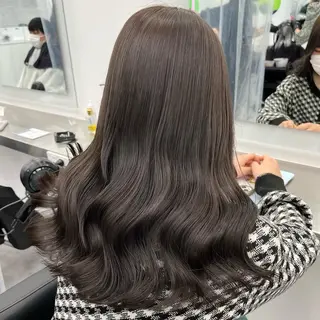 セミロング カラー ヘアアレンジ 透明感ラベンダー💗 SHOのヘアスタイル