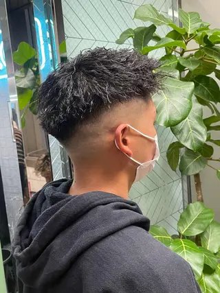 パーマ メンズ Le'a所属・渋谷/フェード/ 國分 翔のヘアスタイル