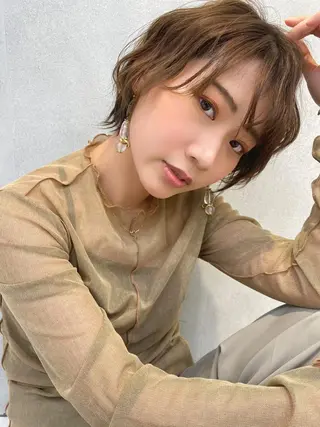 ショート カラー 透明感カラーブリーチ 🌼シゲモトアヤ🌼のヘアスタイル