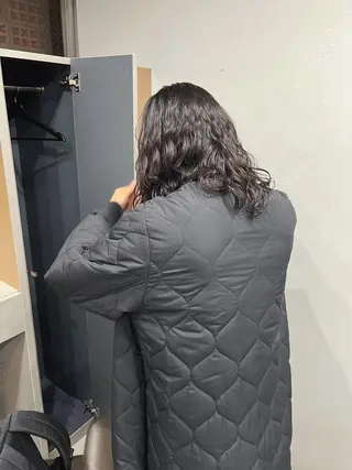 セミロング パーマ ボブパーマコテ巻き風 パーマNo1深江秀平のヘアスタイル