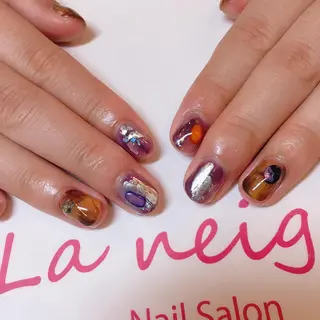 ネイル La neige* yuki 🥯🍑のネイルデザイン