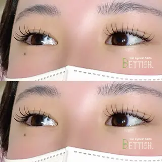 マツエク・マツパ BETTISH🩵 SERIのマツエク・マツパデザイン