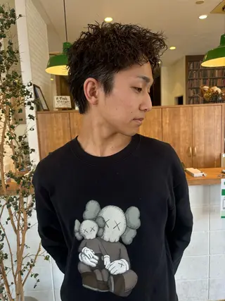 ショート カラー ヘアアレンジ メンズ ❣️倉敷❣️美髪 カラー能登一成のヘアスタイル