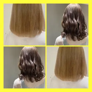 ミディアム カラー カジュアルを女っぽく 𝗮𝘆𝗮𝗰𝗼のヘアスタイル