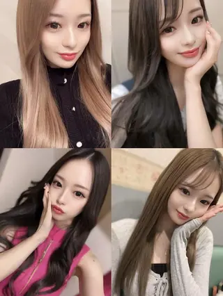 ロング カラー ヘアアレンジ LIP 大阪本店 エクステ 堀谷和孝のヘアスタイル