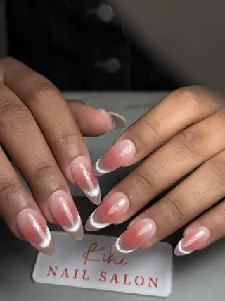 ネイル ユリ🎀長さだし/ パラジェル/持ち込みのネイルデザイン