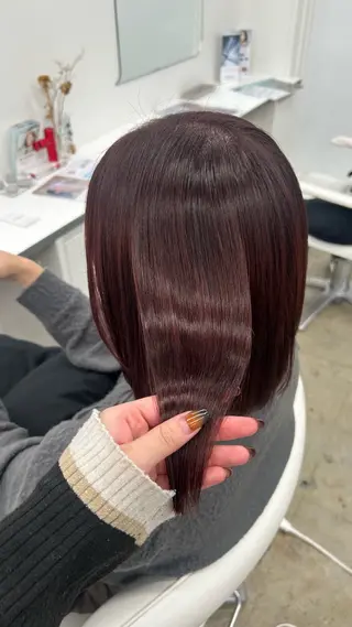 ミディアム カラー moeka/札幌/ 透明感カラーのヘアスタイル