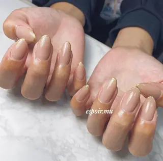 ロング ネイル espoir. muのネイルデザイン