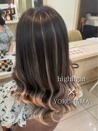 ロング エクステ/ハイライト エクステ/ギャルのヘアスタイル