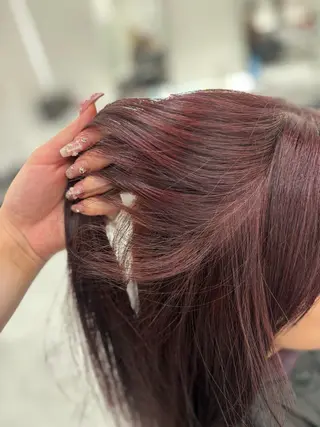 ロング まろっと艶感ブラウン ベージュ🤍まなかのヘアスタイル