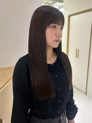 ロング パーマ 藤原 美羽のヘアスタイル