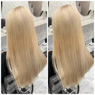 ロング 🦋ハイトーン🦋 石山 希理🦋のヘアスタイル