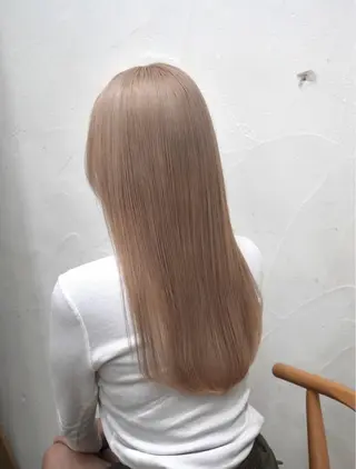 ロング カラー 🪞透けヘア髪質改善 艶ベージュ/nagiのヘアスタイル