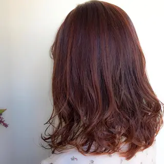 セミロング カラー HAUS 片山みほのヘアスタイル