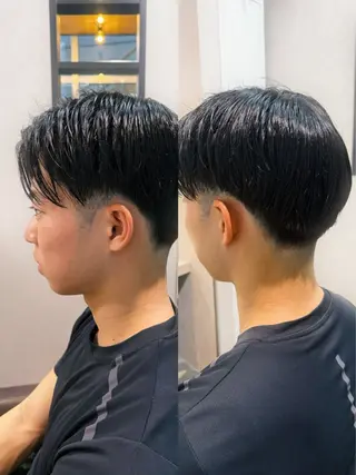 ショート メンズ 藤崎百道メンズカット Zina/森井唯央のヘアスタイル