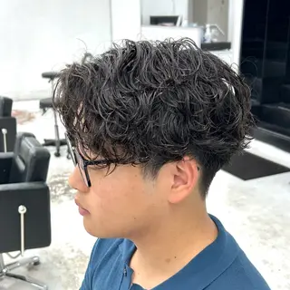 ショート パーマ メンズ 【メンズパーマ特化】 🍏網中勇喜のヘアスタイル