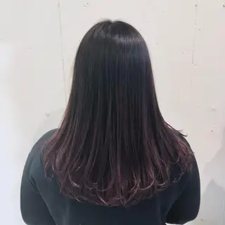 セミロング カラー パーマ ヘアアレンジ 【ツヤ髪美容師】 ツダケイスケのヘアスタイル