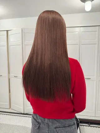 カラー ブリーチカラー🎀 韓国風/寺門美優のヘアスタイル