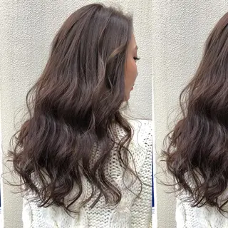 ロング カラー ツキノキ ミナのヘアスタイル