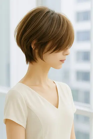 ショート 美才治 秀欣 (ビサイジ ヒデキ)のヘアスタイル