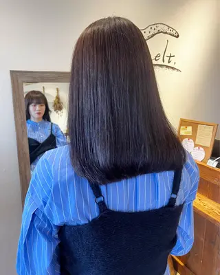 ミディアム カラー 上品な暖色/丸みボブ Chie🪷のヘアスタイル