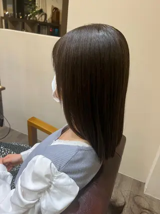 ミディアム カラー パーマ 滝内 佑弥のヘアスタイル