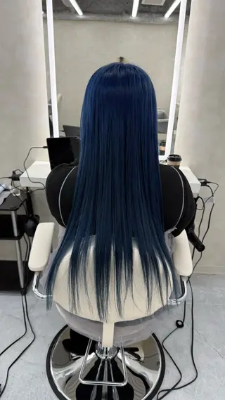 ロング カラー sand leo所属・みやび/ワンカラー /トリートメントのヘアスタイル