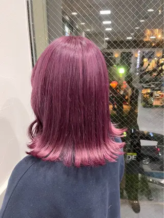 ミディアム カラー 🐥くまがい💛 ダブルカラー／パーマのヘアスタイル