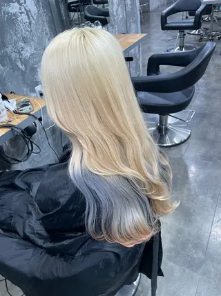 ロング カラー ハイトーン 横浜💞ミオのヘアスタイル