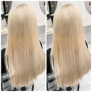 ロング 🦋ハイトーン🦋 石山 希理🦋のヘアスタイル