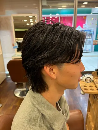 ショート パーマ メンズ 井上 悠人のヘアスタイル