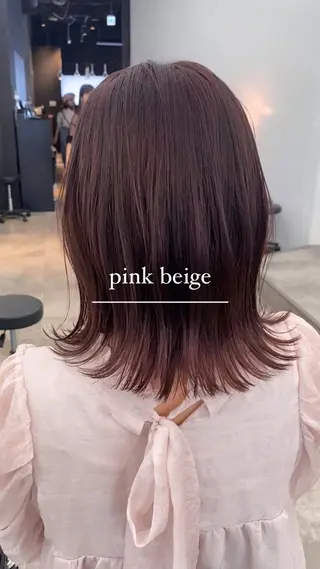 ミディアム カラー shiori/暖色/ レイヤー/似合わせのヘアスタイル