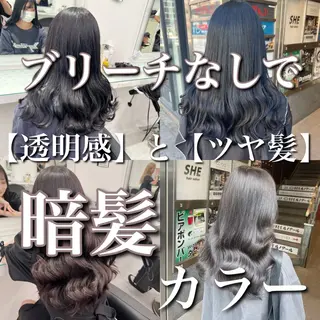 カラー 透け上品ハイトーン 職人ゆうと🤍のヘアスタイル
