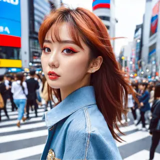 セミロング カラー Tatsu/newi 大分 ハイトーンのヘアスタイル