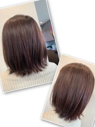 ミディアム カラー 小林 由里香のヘアスタイル