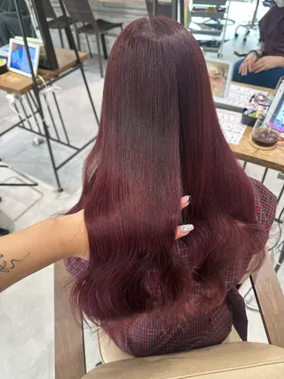 ロング カラー 髪質改善AUSTIN登戸所属・野村 一花 / 暖色 カラー / Wカラーのヘアスタイル