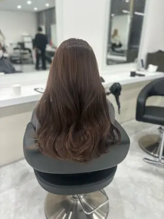ロング まろっと艶感ブラウン ベージュ🤍まなかのヘアスタイル