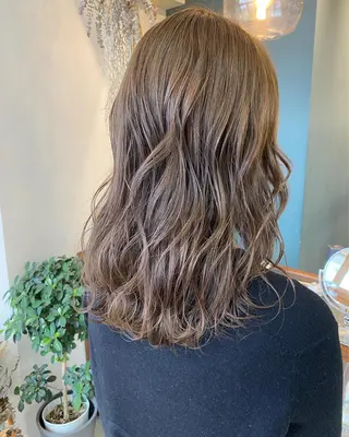 セミロング カラー パーマ OVER→三軒茶屋 /縮毛矯正・髪質改善のヘアスタイル