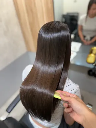 ロング パーマ ioeわかめようじ/ 縮毛矯正/髪質改善のヘアスタイル