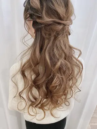 ロング ヘアアレンジ セットサロン      ラフテル所属・大阪/ヘアアレンジ /似合わせset💐のヘアスタイル