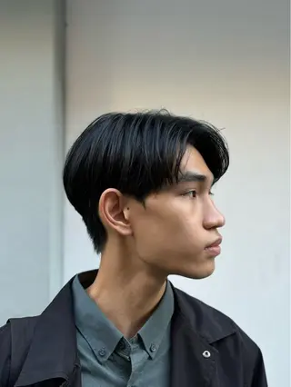 ショート パーマ メンズ 韓国メンズヘア/ ダウンパーマ/歩夢のヘアスタイル