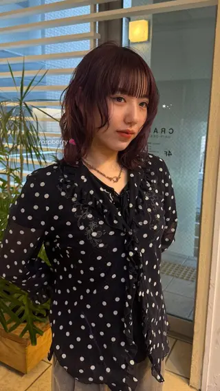 ミディアム カラー ヘアアレンジ ᵐⁱᵏⁱᵏᵒ / レイヤー★のヘアスタイル