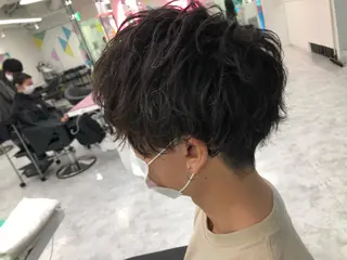 パーマ メンズ BABY 艶髪暗髪ヘア💖達人のヘアスタイル