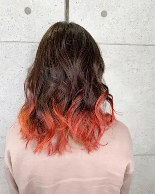 ミディアム カラー 福森 みずきのヘアスタイル
