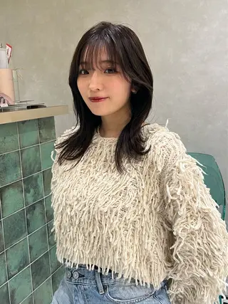 ミディアム 韓国風艶カラー 🇰🇷🩶/REIのヘアスタイル